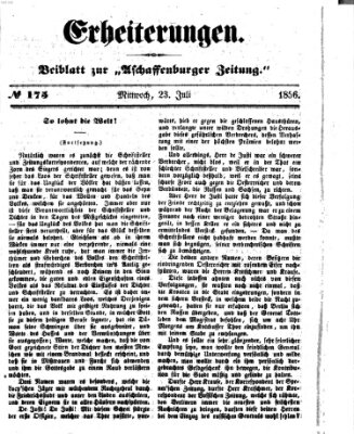 Erheiterungen (Aschaffenburger Zeitung) Mittwoch 23. Juli 1856