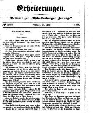 Erheiterungen (Aschaffenburger Zeitung) Freitag 25. Juli 1856