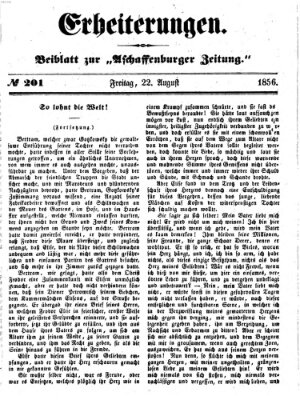 Erheiterungen (Aschaffenburger Zeitung) Freitag 22. August 1856