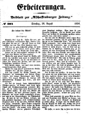 Erheiterungen (Aschaffenburger Zeitung) Dienstag 26. August 1856