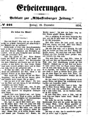 Erheiterungen (Aschaffenburger Zeitung) Freitag 19. September 1856