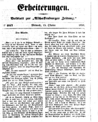 Erheiterungen (Aschaffenburger Zeitung) Mittwoch 15. Oktober 1856