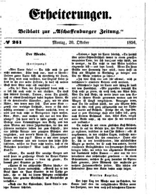 Erheiterungen (Aschaffenburger Zeitung) Montag 20. Oktober 1856