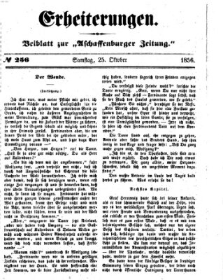 Erheiterungen (Aschaffenburger Zeitung) Samstag 25. Oktober 1856