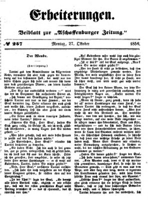 Erheiterungen (Aschaffenburger Zeitung) Montag 27. Oktober 1856