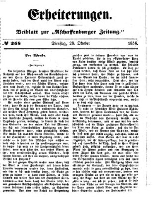 Erheiterungen (Aschaffenburger Zeitung) Dienstag 28. Oktober 1856