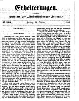 Erheiterungen (Aschaffenburger Zeitung) Freitag 31. Oktober 1856