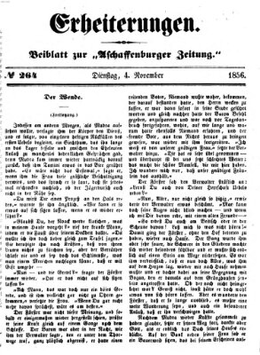 Erheiterungen (Aschaffenburger Zeitung) Dienstag 4. November 1856