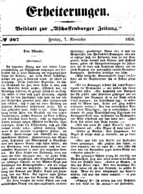 Erheiterungen (Aschaffenburger Zeitung) Freitag 7. November 1856