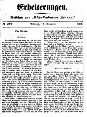 Erheiterungen (Aschaffenburger Zeitung) Mittwoch 12. November 1856