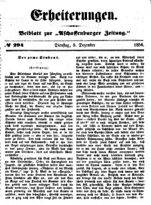 Erheiterungen (Aschaffenburger Zeitung) Dienstag 9. Dezember 1856