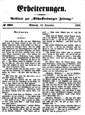 Erheiterungen (Aschaffenburger Zeitung) Mittwoch 10. Dezember 1856