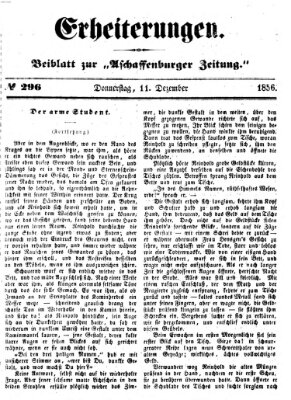 Erheiterungen (Aschaffenburger Zeitung) Donnerstag 11. Dezember 1856