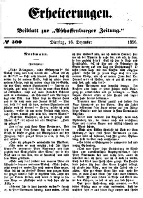 Erheiterungen (Aschaffenburger Zeitung) Dienstag 16. Dezember 1856