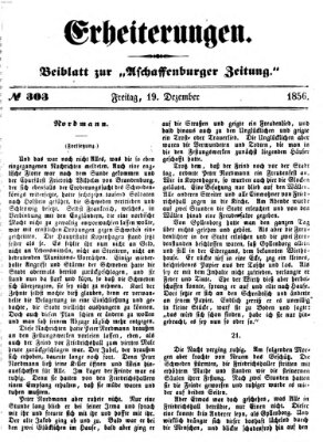 Erheiterungen (Aschaffenburger Zeitung) Freitag 19. Dezember 1856