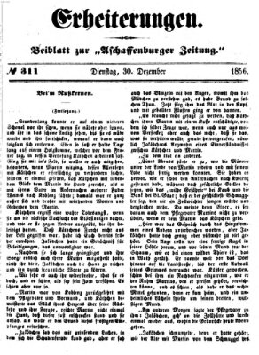 Erheiterungen (Aschaffenburger Zeitung) Dienstag 30. Dezember 1856