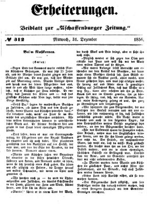 Erheiterungen (Aschaffenburger Zeitung) Mittwoch 31. Dezember 1856