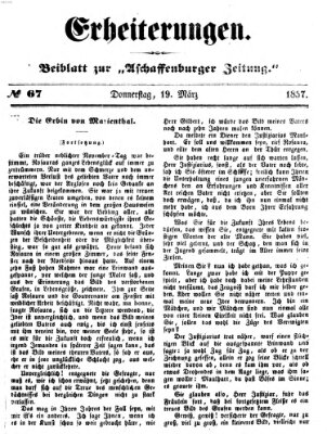 Erheiterungen (Aschaffenburger Zeitung) Donnerstag 19. März 1857