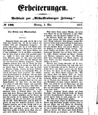 Erheiterungen (Aschaffenburger Zeitung) Montag 4. Mai 1857