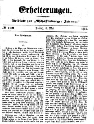 Erheiterungen (Aschaffenburger Zeitung) Freitag 8. Mai 1857