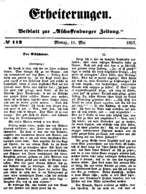 Erheiterungen (Aschaffenburger Zeitung) Montag 11. Mai 1857