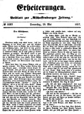 Erheiterungen (Aschaffenburger Zeitung) Donnerstag 28. Mai 1857