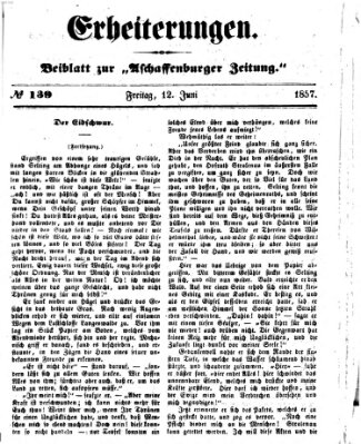 Erheiterungen (Aschaffenburger Zeitung) Freitag 12. Juni 1857