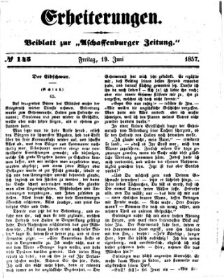 Erheiterungen (Aschaffenburger Zeitung) Freitag 19. Juni 1857