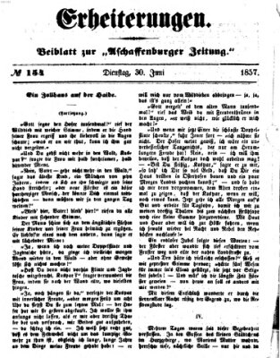 Erheiterungen (Aschaffenburger Zeitung) Dienstag 30. Juni 1857