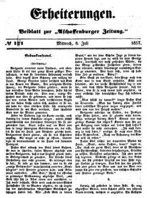 Erheiterungen (Aschaffenburger Zeitung) Mittwoch 8. Juli 1857