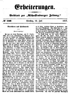 Erheiterungen (Aschaffenburger Zeitung) Dienstag 14. Juli 1857