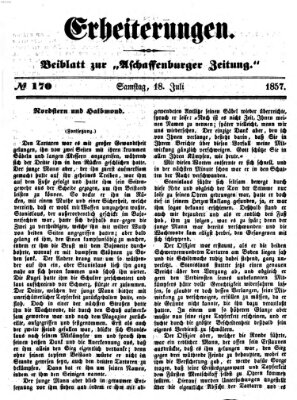 Erheiterungen (Aschaffenburger Zeitung) Samstag 18. Juli 1857