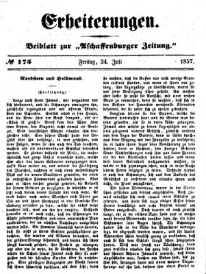 Erheiterungen (Aschaffenburger Zeitung) Freitag 24. Juli 1857