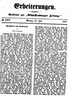 Erheiterungen (Aschaffenburger Zeitung) Montag 27. Juli 1857