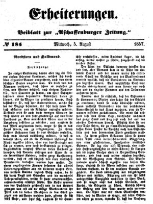 Erheiterungen (Aschaffenburger Zeitung) Mittwoch 5. August 1857