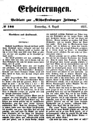 Erheiterungen (Aschaffenburger Zeitung) Donnerstag 6. August 1857