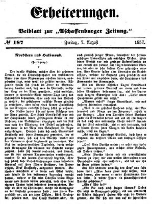 Erheiterungen (Aschaffenburger Zeitung) Freitag 7. August 1857