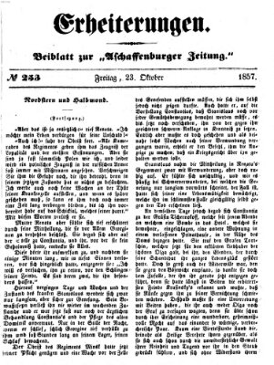 Erheiterungen (Aschaffenburger Zeitung) Freitag 23. Oktober 1857