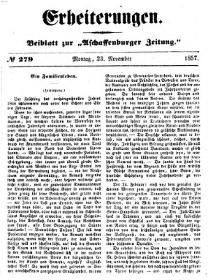 Erheiterungen (Aschaffenburger Zeitung) Montag 23. November 1857