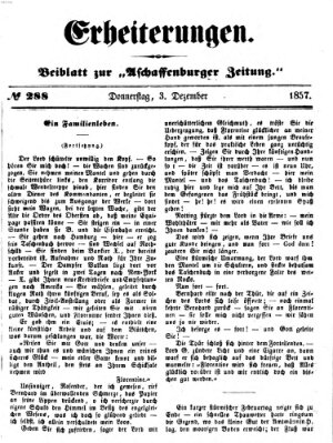 Erheiterungen (Aschaffenburger Zeitung) Donnerstag 3. Dezember 1857