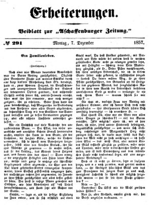 Erheiterungen (Aschaffenburger Zeitung) Montag 7. Dezember 1857