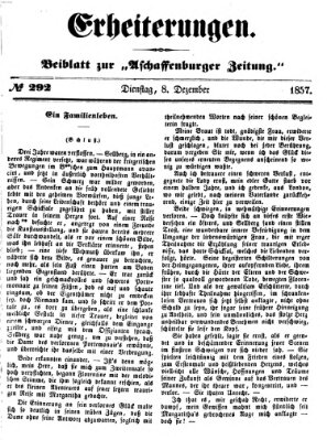 Erheiterungen (Aschaffenburger Zeitung) Dienstag 8. Dezember 1857