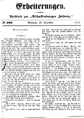 Erheiterungen (Aschaffenburger Zeitung) Mittwoch 16. Dezember 1857