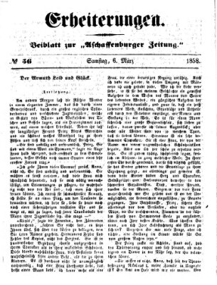 Erheiterungen (Aschaffenburger Zeitung) Samstag 6. März 1858