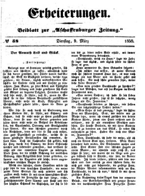 Erheiterungen (Aschaffenburger Zeitung) Dienstag 9. März 1858