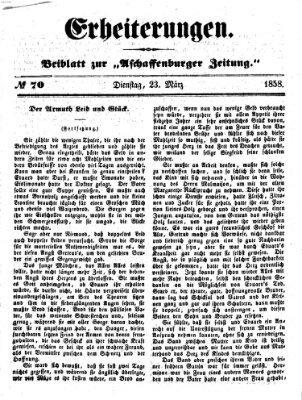 Erheiterungen (Aschaffenburger Zeitung) Dienstag 23. März 1858