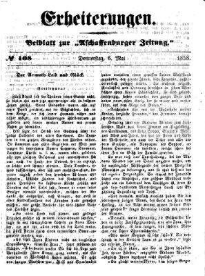 Erheiterungen (Aschaffenburger Zeitung) Donnerstag 6. Mai 1858