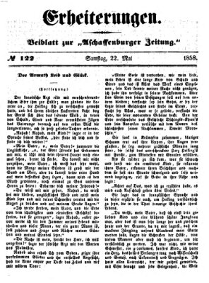 Erheiterungen (Aschaffenburger Zeitung) Samstag 22. Mai 1858