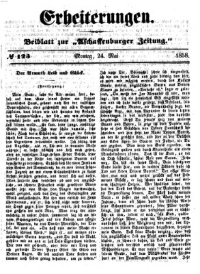 Erheiterungen (Aschaffenburger Zeitung) Montag 24. Mai 1858