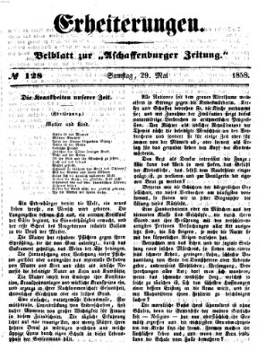 Erheiterungen (Aschaffenburger Zeitung) Samstag 29. Mai 1858